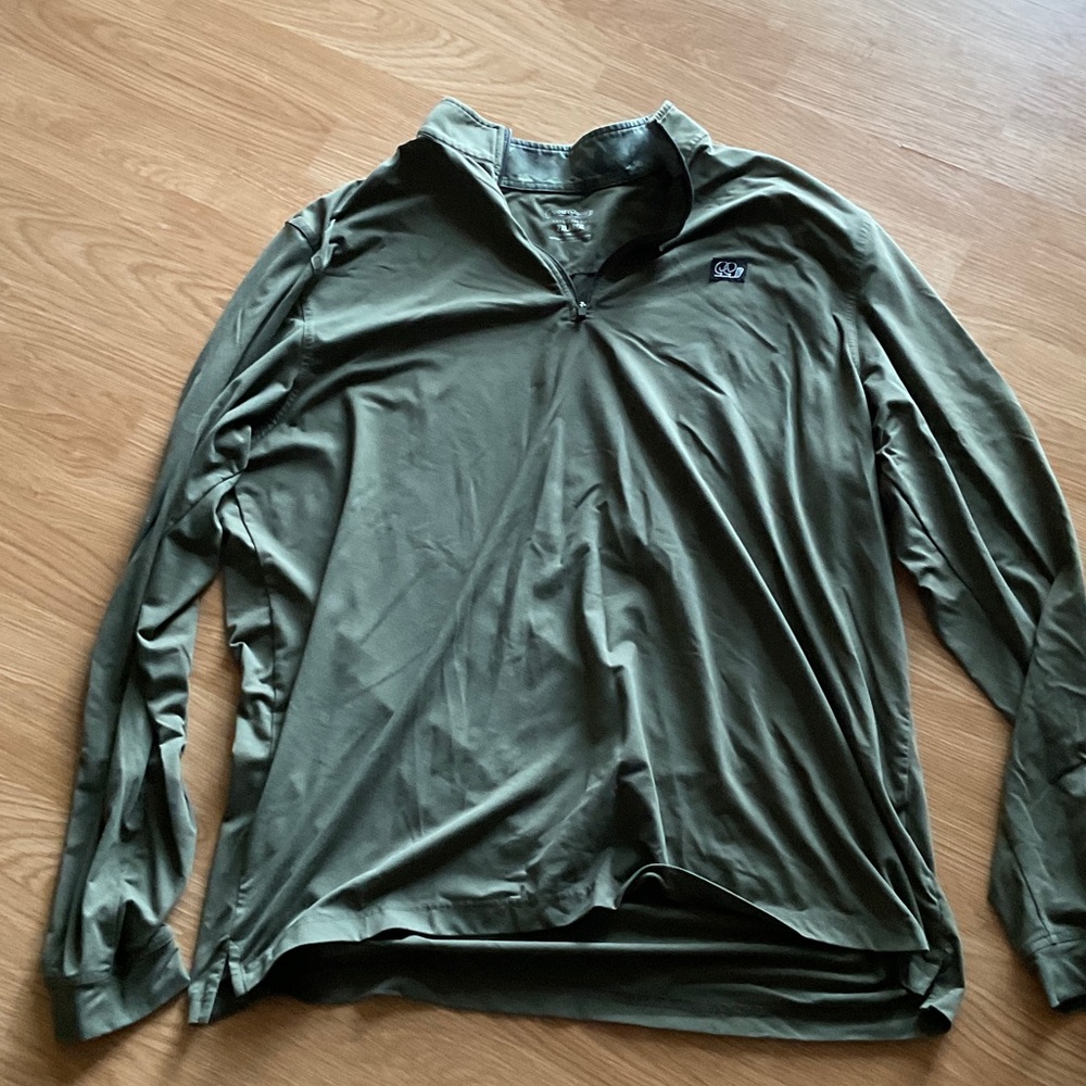 Good Good Men's Green QZip shirt